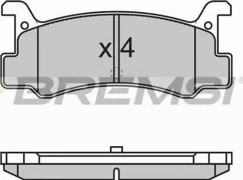 Bremsi BP2602 - Гальмівні колодки, дискові гальма autozip.com.ua