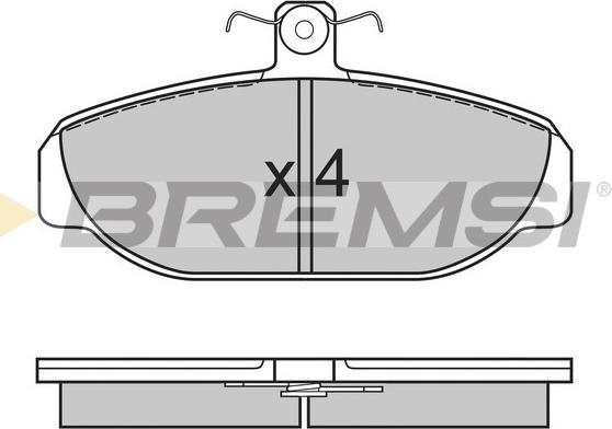 Bremsi BP2616 - Гальмівні колодки, дискові гальма autozip.com.ua