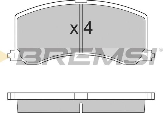 Bremsi BP2684 - Гальмівні колодки, дискові гальма autozip.com.ua