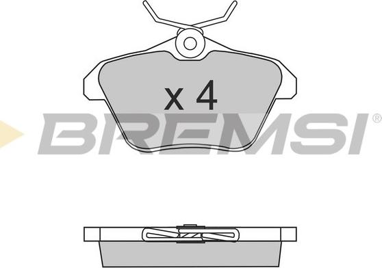 Bremsi BP2680 - Гальмівні колодки, дискові гальма autozip.com.ua