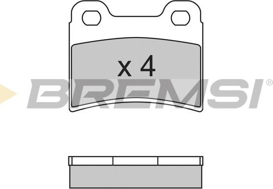 Bremsi BP2630 - Гальмівні колодки, дискові гальма autozip.com.ua