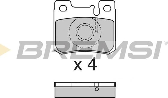 Bremsi BP2631 - Гальмівні колодки, дискові гальма autozip.com.ua