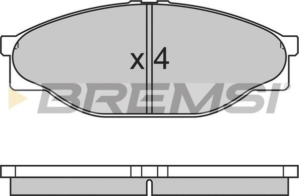 Bremsi BP2633 - Гальмівні колодки, дискові гальма autozip.com.ua