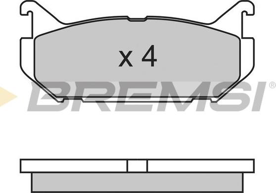 Bremsi BP2632 - Гальмівні колодки, дискові гальма autozip.com.ua