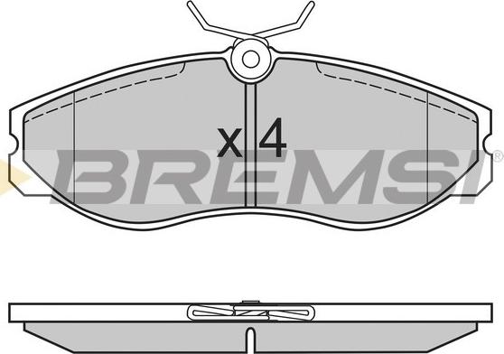 Bremsi BP2624 - Гальмівні колодки, дискові гальма autozip.com.ua