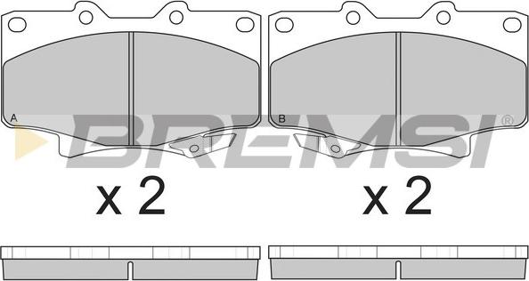 Bremsi BP2623 - Гальмівні колодки, дискові гальма autozip.com.ua