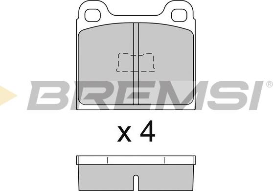 Bremsi BP2091 - Гальмівні колодки, дискові гальма autozip.com.ua