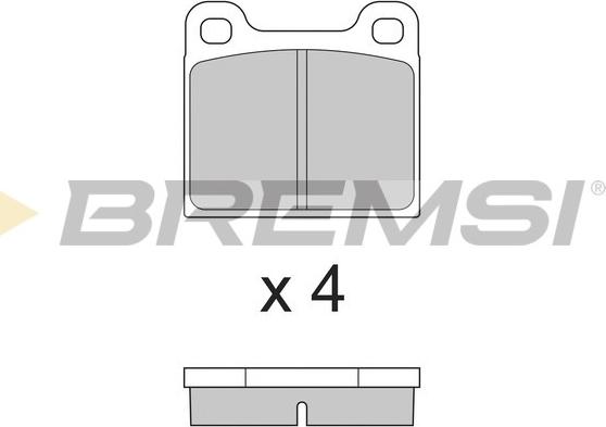 Bremsi BP2009 - Гальмівні колодки, дискові гальма autozip.com.ua