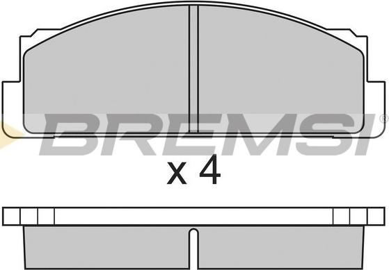 Bremsi BP2004 - Гальмівні колодки, дискові гальма autozip.com.ua