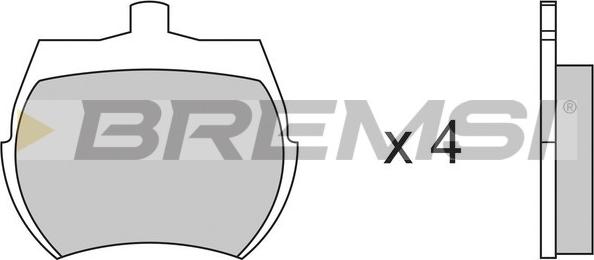Bremsi BP2012 - Гальмівні колодки, дискові гальма autozip.com.ua