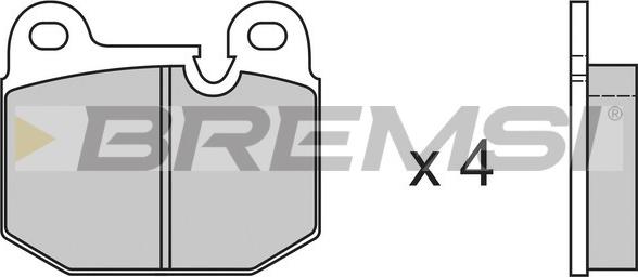 Bremsi BP2144 - Гальмівні колодки, дискові гальма autozip.com.ua