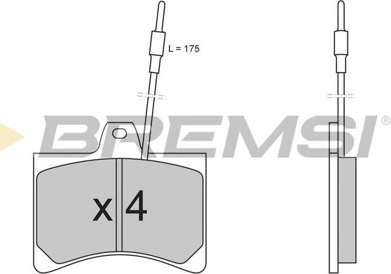 Bremsi BP2148 - Гальмівні колодки, дискові гальма autozip.com.ua