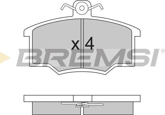 Bremsi BP2143 - Гальмівні колодки, дискові гальма autozip.com.ua