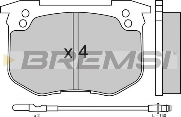 Bremsi BP2159 - Гальмівні колодки, дискові гальма autozip.com.ua