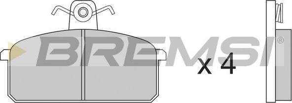 Bremsi BP2151 - Гальмівні колодки, дискові гальма autozip.com.ua