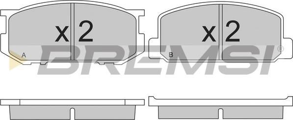 Bremsi BP2165 - Гальмівні колодки, дискові гальма autozip.com.ua