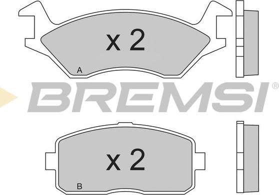 Bremsi BP2189 - Гальмівні колодки, дискові гальма autozip.com.ua