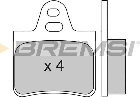 Bremsi BP2130 - Гальмівні колодки, дискові гальма autozip.com.ua