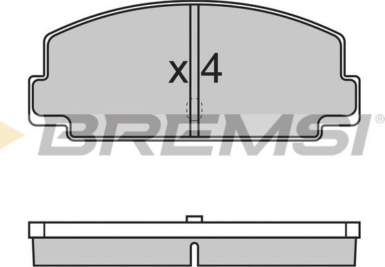 Bremsi BP2137 - Гальмівні колодки, дискові гальма autozip.com.ua