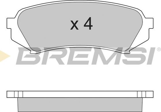 Bremsi BP2899 - Гальмівні колодки, дискові гальма autozip.com.ua