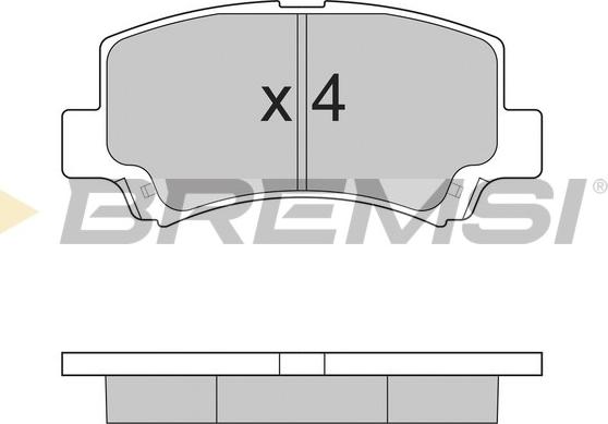 Bremsi BP2894 - Гальмівні колодки, дискові гальма autozip.com.ua