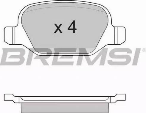 Bremsi BP2891 - Гальмівні колодки, дискові гальма autozip.com.ua