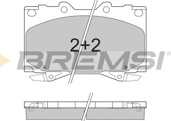 Bremsi BP2898 - Гальмівні колодки, дискові гальма autozip.com.ua