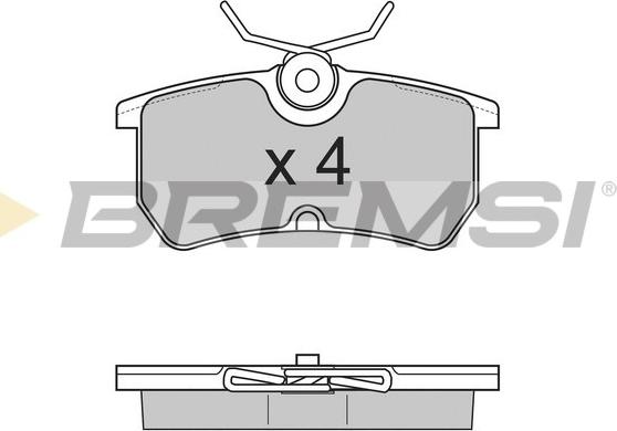 Bremsi BP2844 - Гальмівні колодки, дискові гальма autozip.com.ua