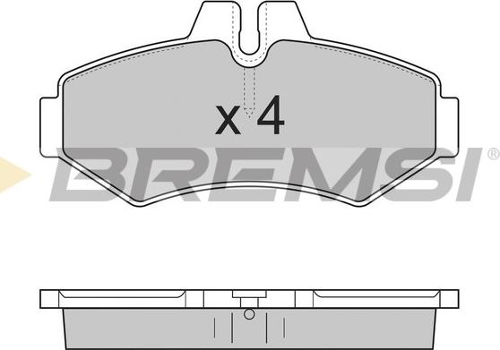 Bremsi BP2845 - Гальмівні колодки, дискові гальма autozip.com.ua