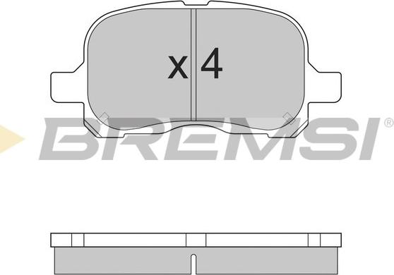 Bremsi BP2859 - Гальмівні колодки, дискові гальма autozip.com.ua