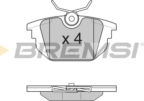 Bremsi BP2850 - Гальмівні колодки, дискові гальма autozip.com.ua