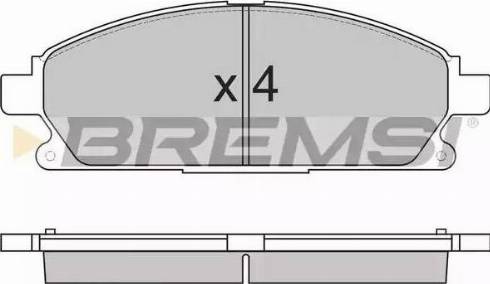 Bremsi BP2857 - Гальмівні колодки, дискові гальма autozip.com.ua