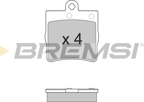 Bremsi BP2861 - Гальмівні колодки, дискові гальма autozip.com.ua