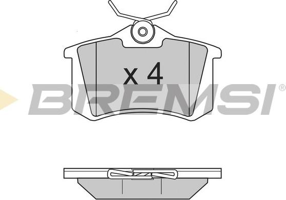 Bremsi BP2806 - Гальмівні колодки, дискові гальма autozip.com.ua
