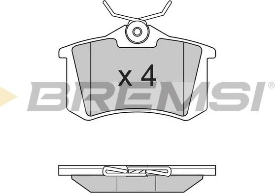 Bremsi BP2807 - Гальмівні колодки, дискові гальма autozip.com.ua