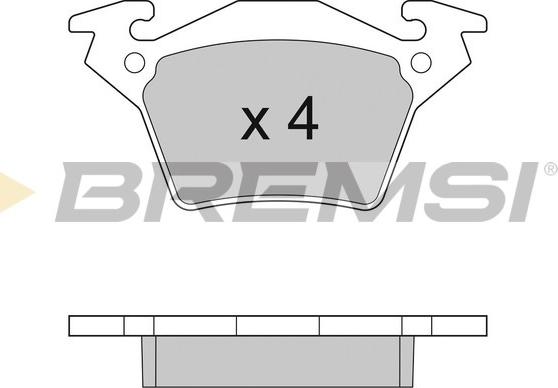 Bremsi BP2880 - Гальмівні колодки, дискові гальма autozip.com.ua