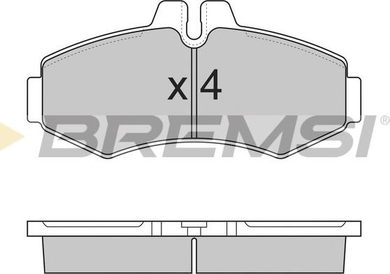 Bremsi BP2821 - Гальмівні колодки, дискові гальма autozip.com.ua
