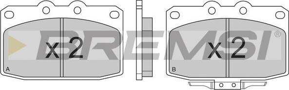 Bremsi BP2369 - Гальмівні колодки, дискові гальма autozip.com.ua