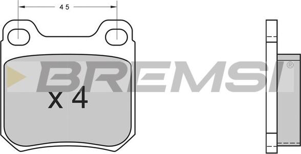 Bremsi BP2368 - Гальмівні колодки, дискові гальма autozip.com.ua