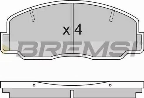 Bremsi BP2305 - Гальмівні колодки, дискові гальма autozip.com.ua