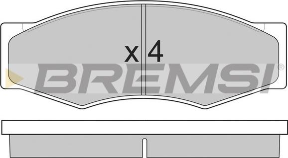 Bremsi BP2302 - Гальмівні колодки, дискові гальма autozip.com.ua