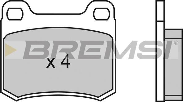 Bremsi BP2314 - Гальмівні колодки, дискові гальма autozip.com.ua