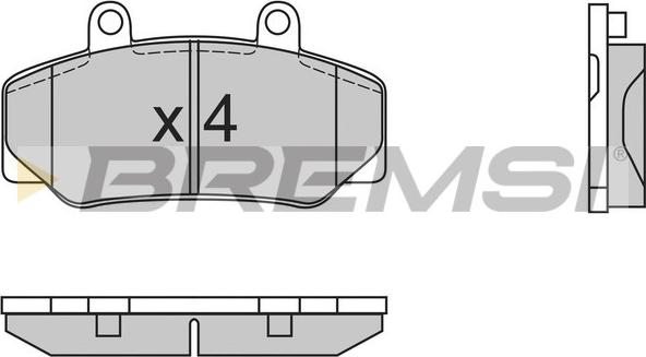 Bremsi BP2386 - Гальмівні колодки, дискові гальма autozip.com.ua