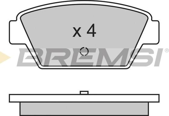 Bremsi BP2330 - Гальмівні колодки, дискові гальма autozip.com.ua