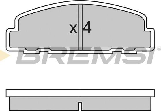 Bremsi BP2329 - Гальмівні колодки, дискові гальма autozip.com.ua