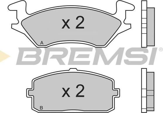 Bremsi BP2324 - Гальмівні колодки, дискові гальма autozip.com.ua