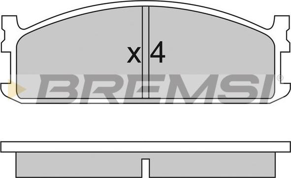 Bremsi BP2321 - Гальмівні колодки, дискові гальма autozip.com.ua