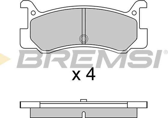 Bremsi BP2328 - Гальмівні колодки, дискові гальма autozip.com.ua