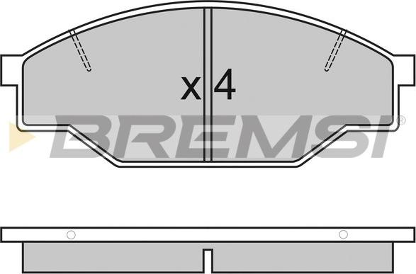 Bremsi BP2322 - Гальмівні колодки, дискові гальма autozip.com.ua