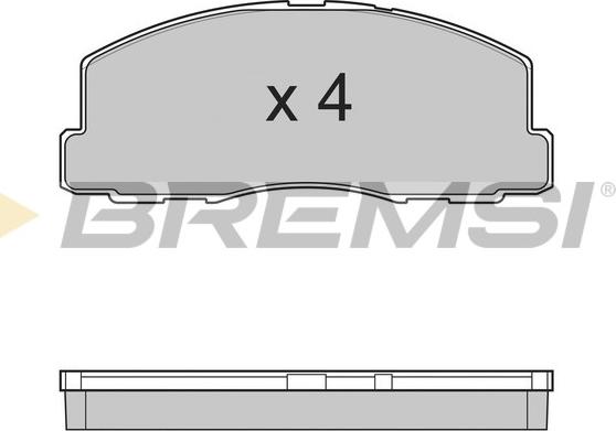Bremsi BP2299 - Гальмівні колодки, дискові гальма autozip.com.ua
